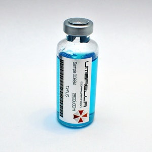 Resident Evil - Umbrella Corporation T-Virus, Anti-Virus, and T-Virus (Isolated Nemesis Enhancment) Vial Prop