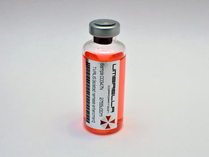 Resident Evil - Umbrella Corporation T-Virus, Anti-Virus, and T-Virus (Isolated Nemesis Enhancment) Vial Prop